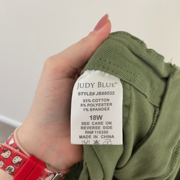 Judy Blue Garment Dyed High Waisted Stretch Denim Jogger Jeans Size 18W - Picture 4 of 6